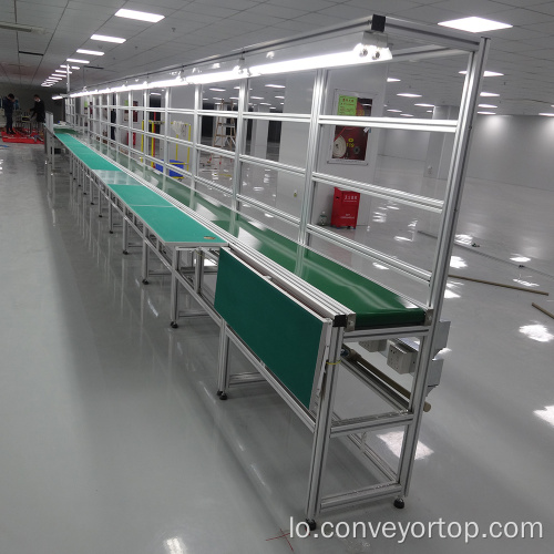 PVC Belt Conveyor System ມີຕາລາງການເຮັດວຽກຍາວ